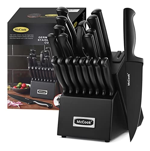 McCook 20-Piece German Stainless Steel Kitchen Knife Block Set: $84.98 McCook 20-Piece German Stainless Steel Kitchen Knife Block Set: $84.98
