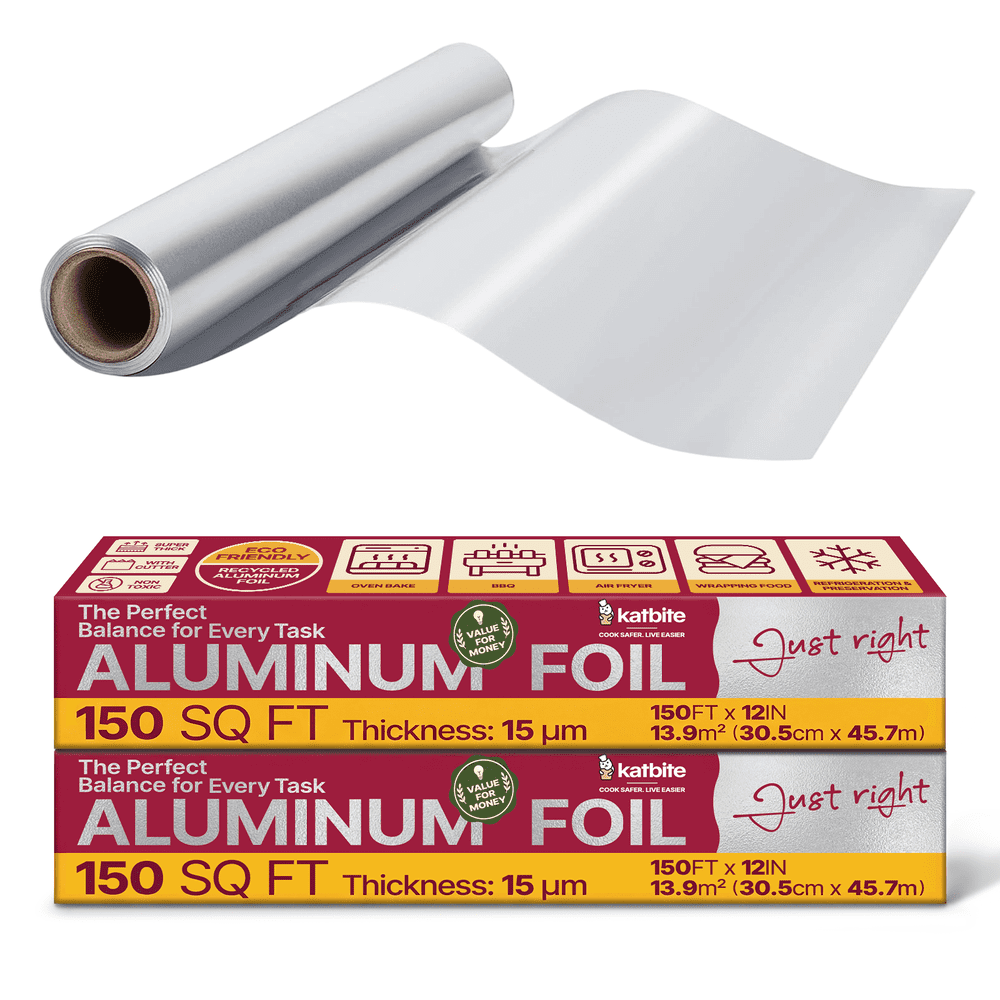 Katbite 12-inch x 150-sq-ft Heavy Duty Aluminum Foil 2-Pack: $22.99 Katbite 12-inch x 150-sq-ft Heavy Duty Aluminum Foil 2-Pack: $22.99
