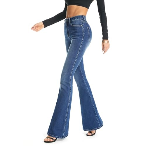Flying Banana Women's Stretchy Bootcut Flare Jeans: $33.99