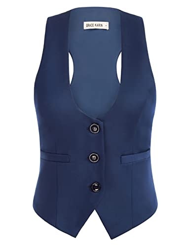 Grace Karin Women's V-Neck Suit Vest: $25.49