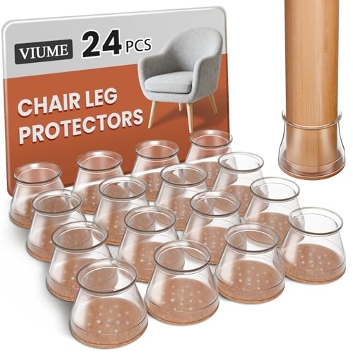 Viume Chair Leg Floor Protectors 24-Pack: $12.74 Viume Chair Leg Floor Protectors 24-Pack: $12.74