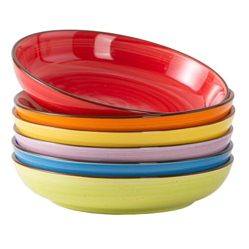 Y YHY 30-oz Ceramic Pasta Bowls 6-Pack: $33.29