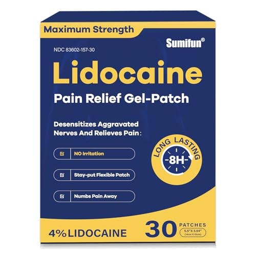 Sumifun 4% Lidocaine Pain Relief Patches 30-Pack: $29.73 Sumifun 4% Lidocaine Pain Relief Patches 30-Pack: $29.73