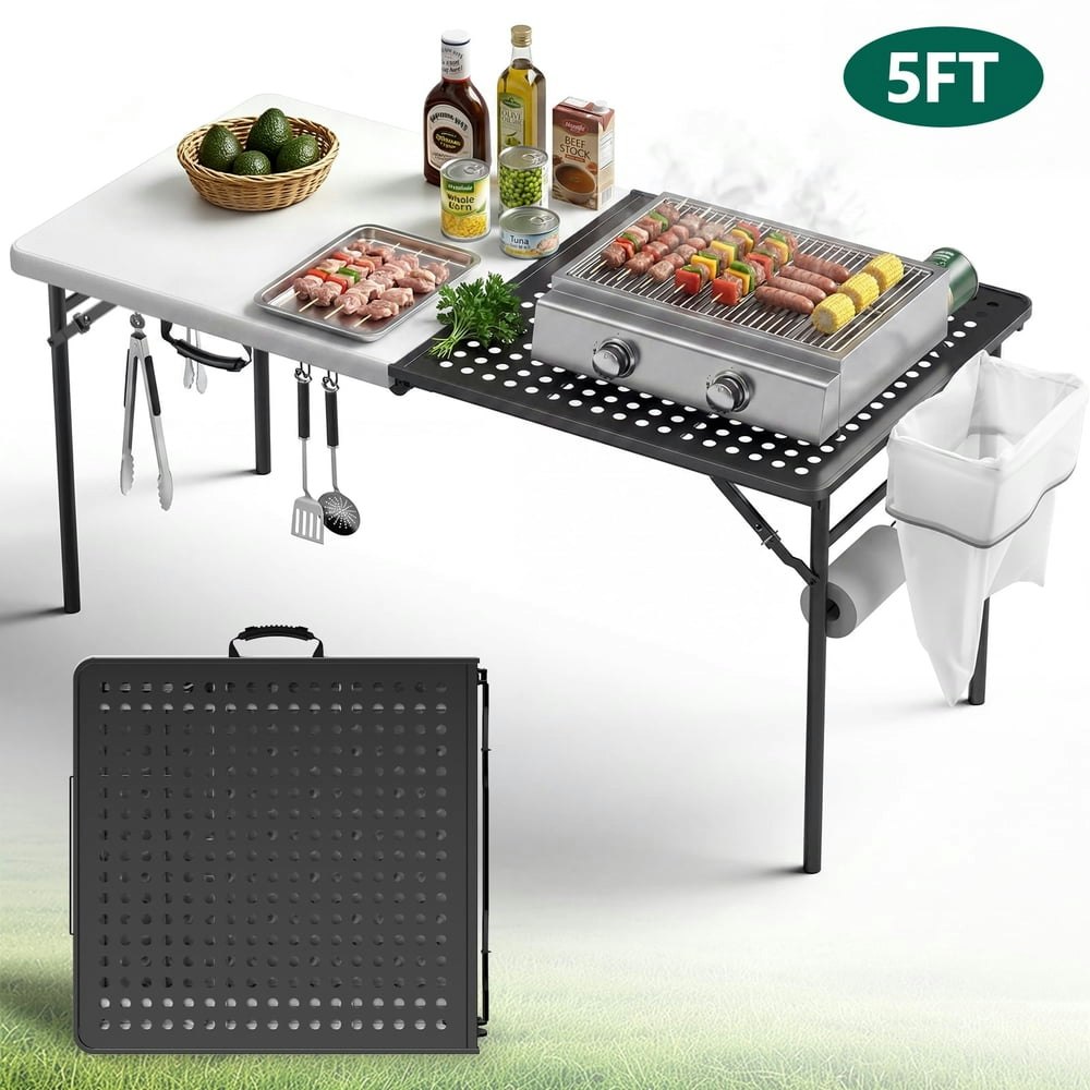 Hainova 5-Foot Portable Folding Grill Table: $62.99 Hainova 5-Foot Portable Folding Grill Table: $62.99