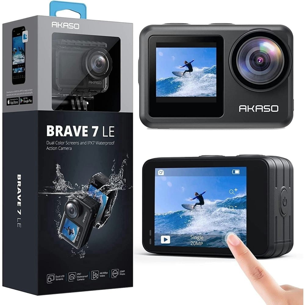 Akaso Brave 7 LE 4K Action Camera: $139.99