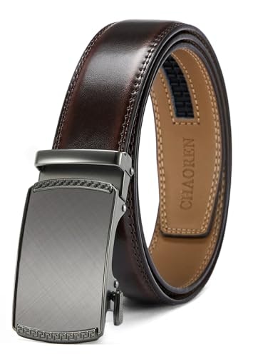 Chaoren Men's Leather Ratchet Belt: $16.99 Chaoren Men's Leather Ratchet Belt: $16.99