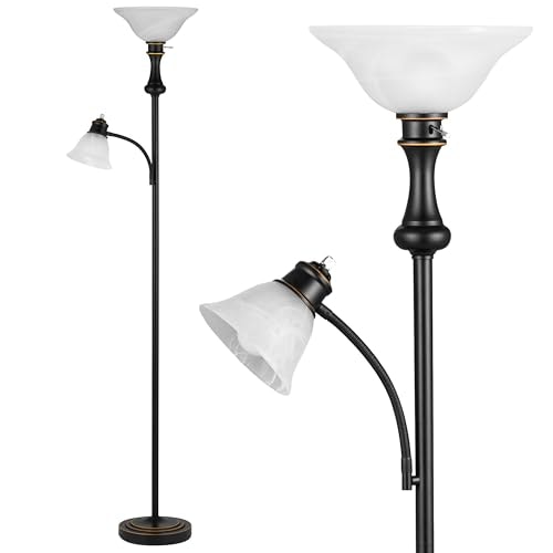 Leasgy 71-inch Torchiere Floor Lamp with Adjustable Reading Light: $49.98 Leasgy 71-inch Torchiere Floor Lamp with Adjustable Reading Light: $49.98