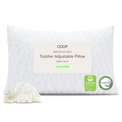 Coop Home Goods Original 19" x 13" Adjustable Toddler Memory Foam Pillow: $31.20 Coop Home Goods Original 19" x 13" Adjustable Toddler Memory Foam Pillow: $31.20