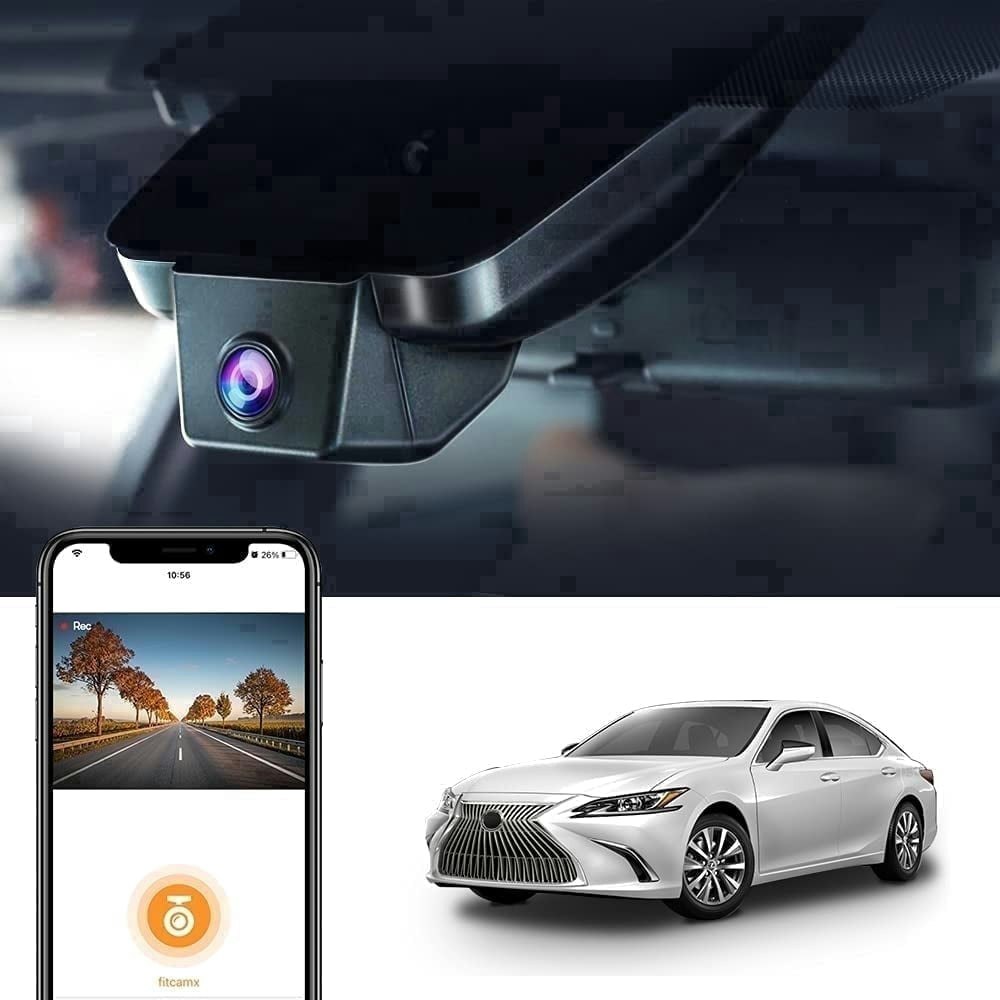 Fitcamx 4K Dash Cam for Lexus ES: $169.99