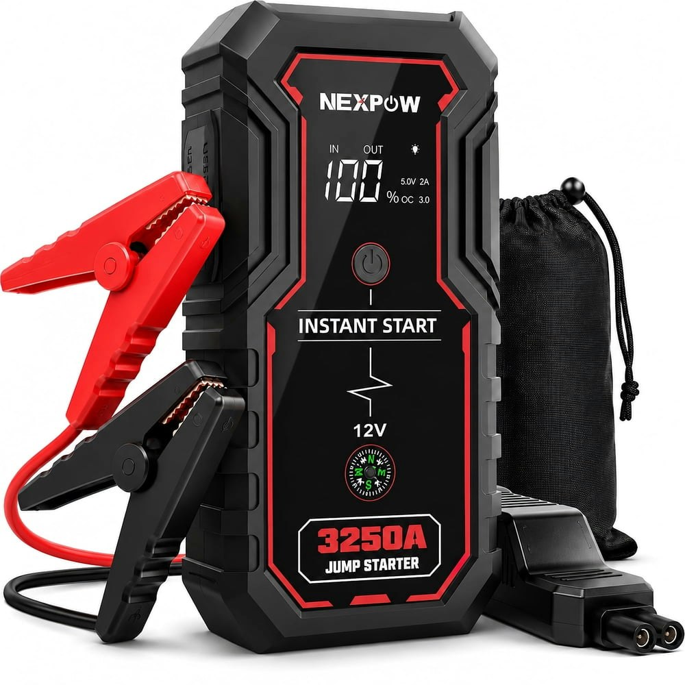 Nexpow 3,250A 20,000mAh Car Jump Starter: $45.13 Nexpow 3,250A 20,000mAh Car Jump Starter: $45.13