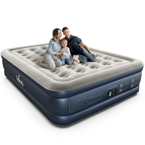 iDOO 18-Inch Queen Air Mattress with Built-in Pump: $69.98 iDOO 18-Inch Queen Air Mattress with Built-in Pump: $69.98