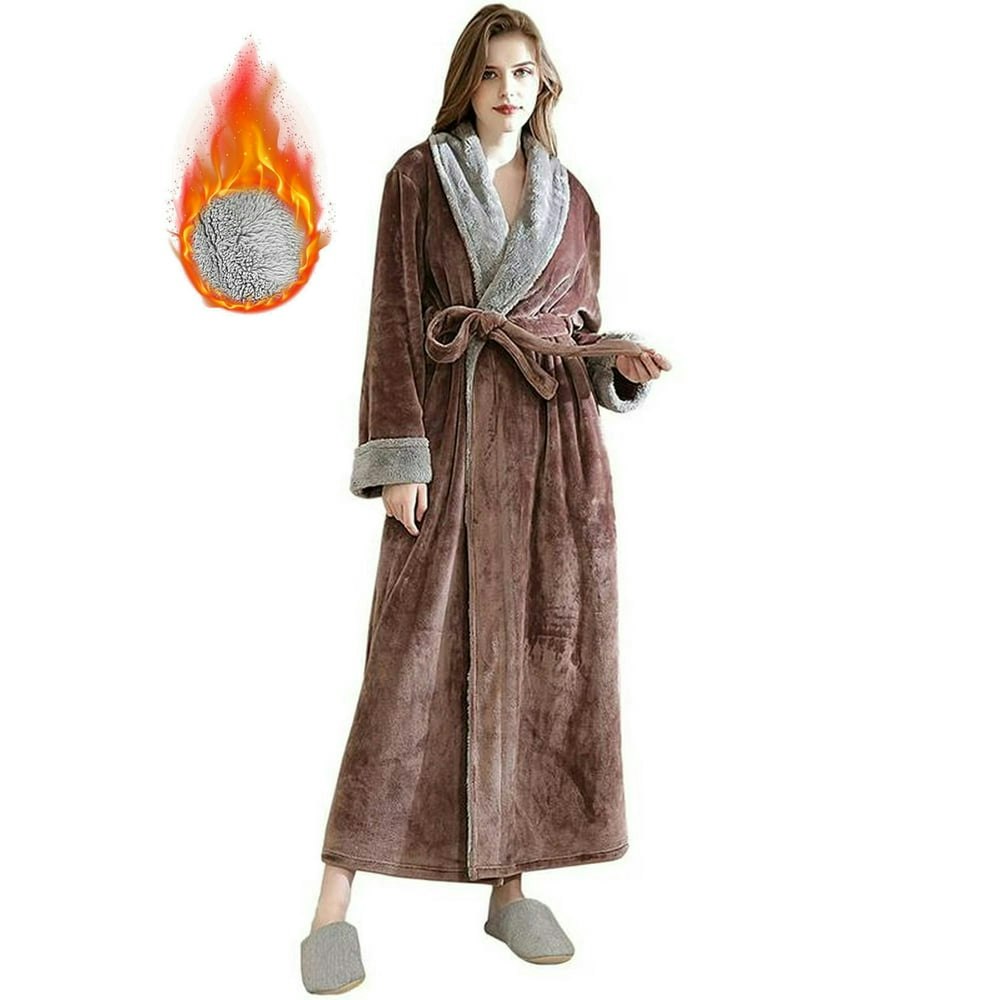 Women's Fleece Long Flannel Bathrobe: $26.99 Women's Fleece Long Flannel Bathrobe: $26.99