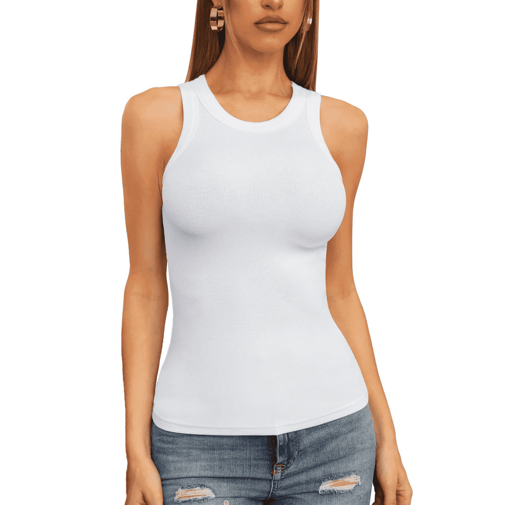 Vafful Women's Ribbed Racerback Tank Top: $13.99