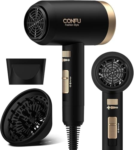 Confu Professional Negative Ionic Hair Dryer with Diffuser: $32.29 Confu Professional Negative Ionic Hair Dryer with Diffuser: $32.29