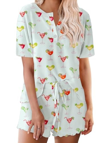Ekouaer Women's Short Sleeve Pajama Set: $14.99 Ekouaer Women's Short Sleeve Pajama Set: $14.99