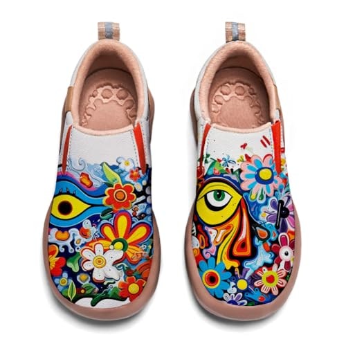 Women's Art Painted Leather Slip-On Loafers: $67.99 Women's Art Painted Leather Slip-On Loafers: $67.99