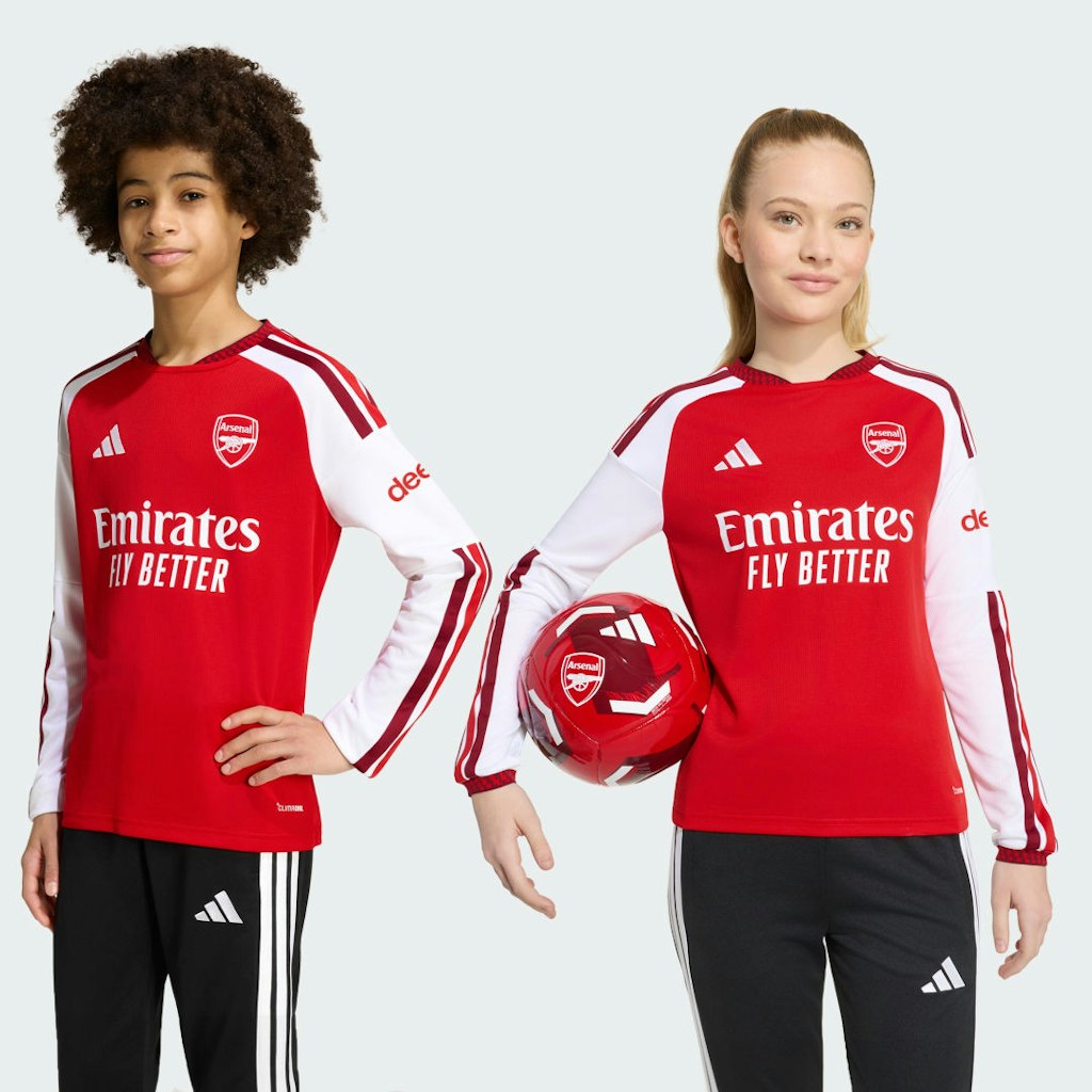 Arsenal FC 26/27 Home Kids Long-Sleeve Jersey: $90