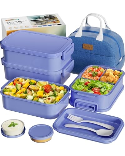74-oz. 3-Tier Stackable Bento Box with Insulated Lunch Bag: $20.96