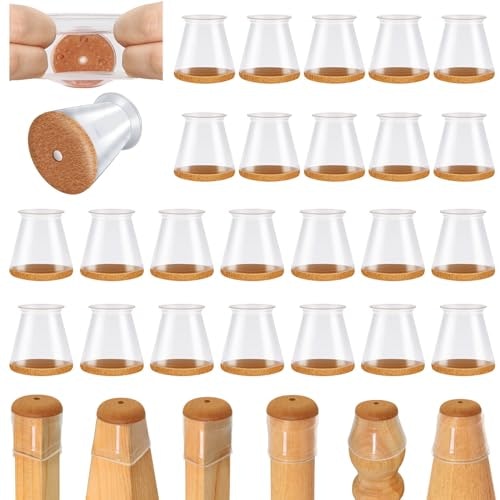 Viume Chair Leg Floor Protectors 24-Pack: $12.74 Viume Chair Leg Floor Protectors 24-Pack: $12.74