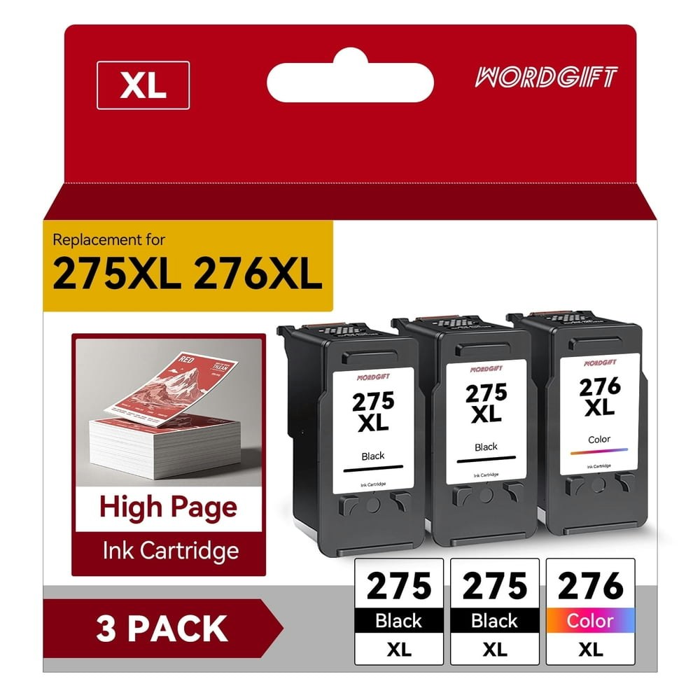 Canon 275XL & 276 Ink Cartridge 3-Pack: $49.98