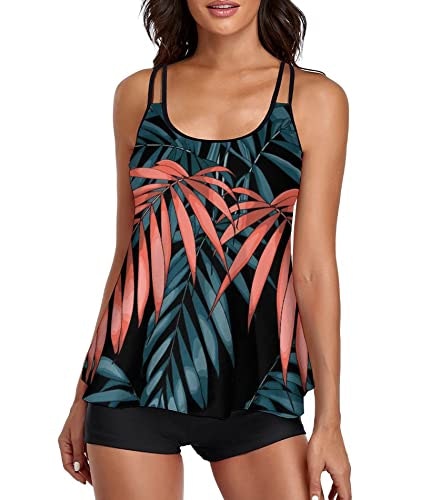 Urchics Women's Two-Piece Tankini Swimsuit with Boy Shorts: $24.98 Urchics Women's Two-Piece Tankini Swimsuit with Boy Shorts: $24.98