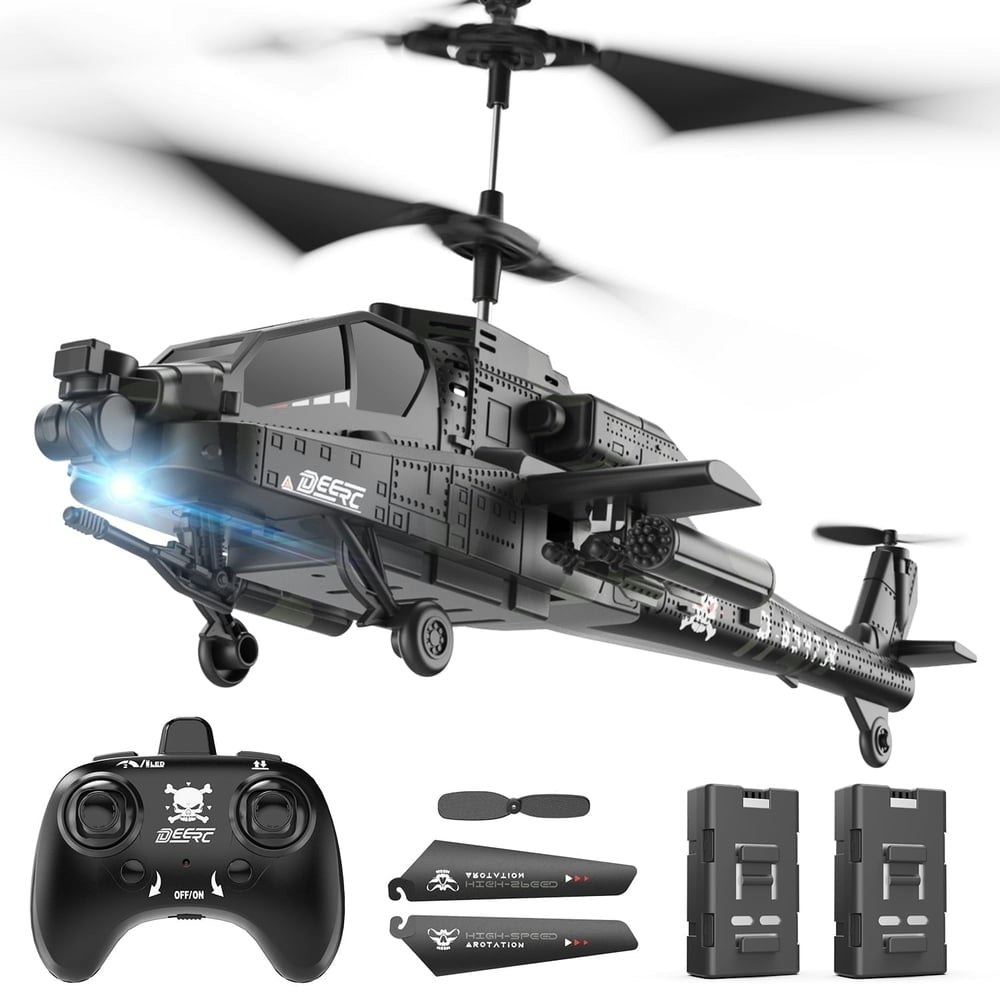 Deerc Apache RC Helicopter 2-Battery Set: $37.19 Deerc Apache RC Helicopter 2-Battery Set: $37.19
