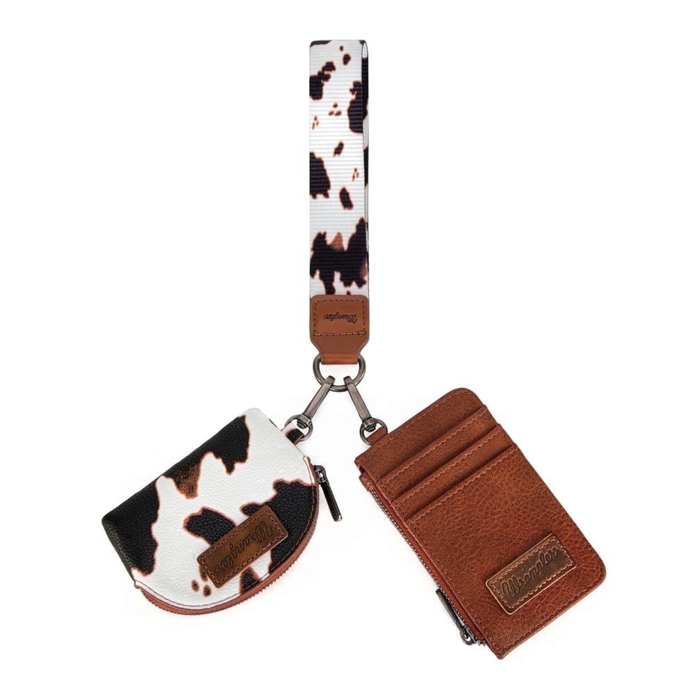 Wrangler Cow Print Dual Pouch Wristlet Wallet: $25.99 Wrangler Cow Print Dual Pouch Wristlet Wallet: $25.99