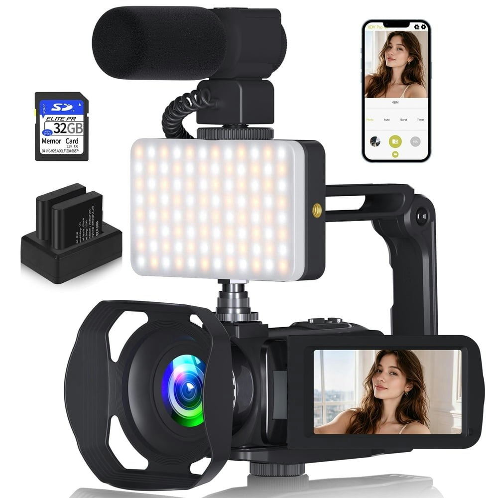Saneen 48MP 8K Vlogging Camcorder 32GB Kit: $159.99 Saneen 48MP 8K Vlogging Camcorder 32GB Kit: $159.99