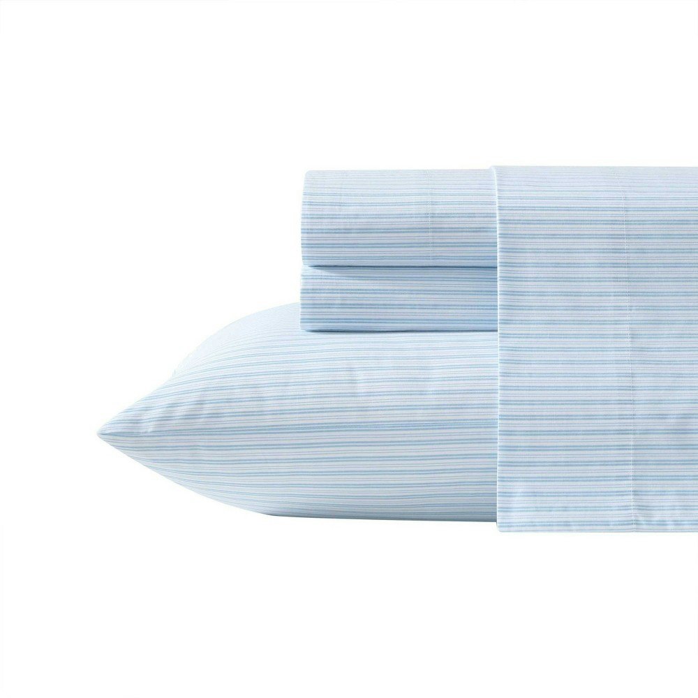 Laura Ashley Twin Bedford Skinny Stripe Sheet Set: $59.99 Laura Ashley Twin Bedford Skinny Stripe Sheet Set: $59.99
