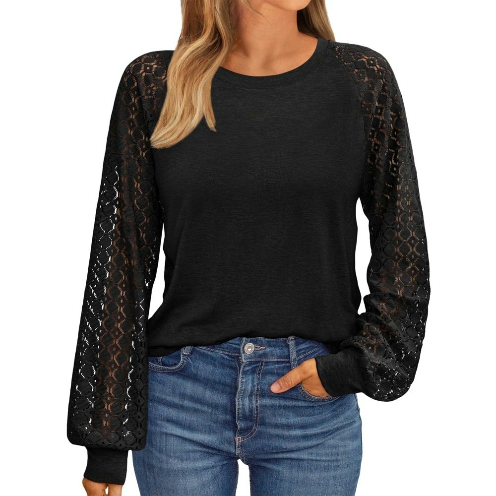 Sunbs Women's Long Sleeve Lace Blouse: $10.99 Sunbs Women's Long Sleeve Lace Blouse: $10.99