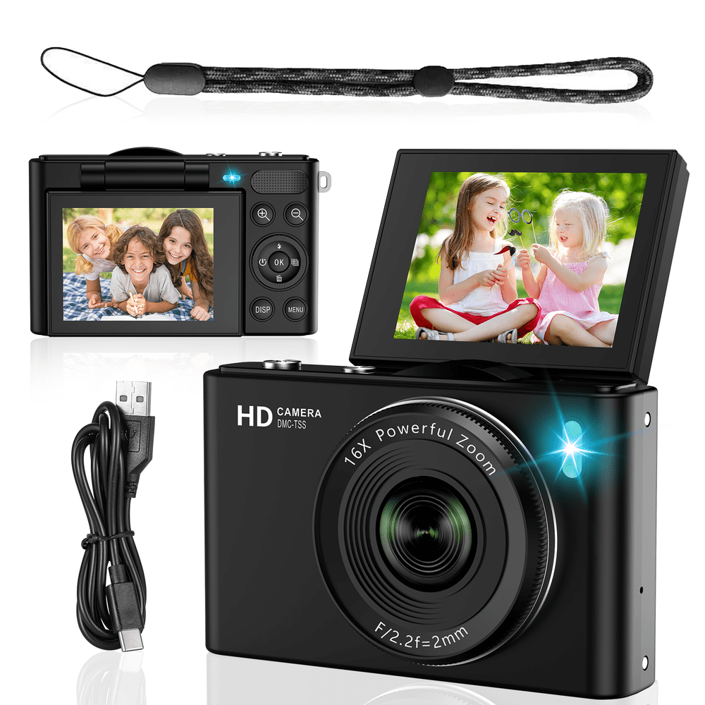 4K 64MP Digital Camera for Kids and Beginners: $42.97