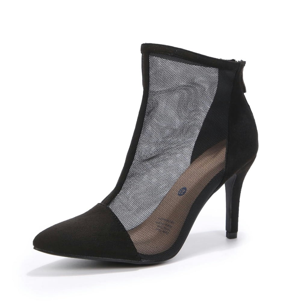 Pennysue Women's Mesh Stiletto Ankle Boots: $14.99 Pennysue Women's Mesh Stiletto Ankle Boots: $14.99