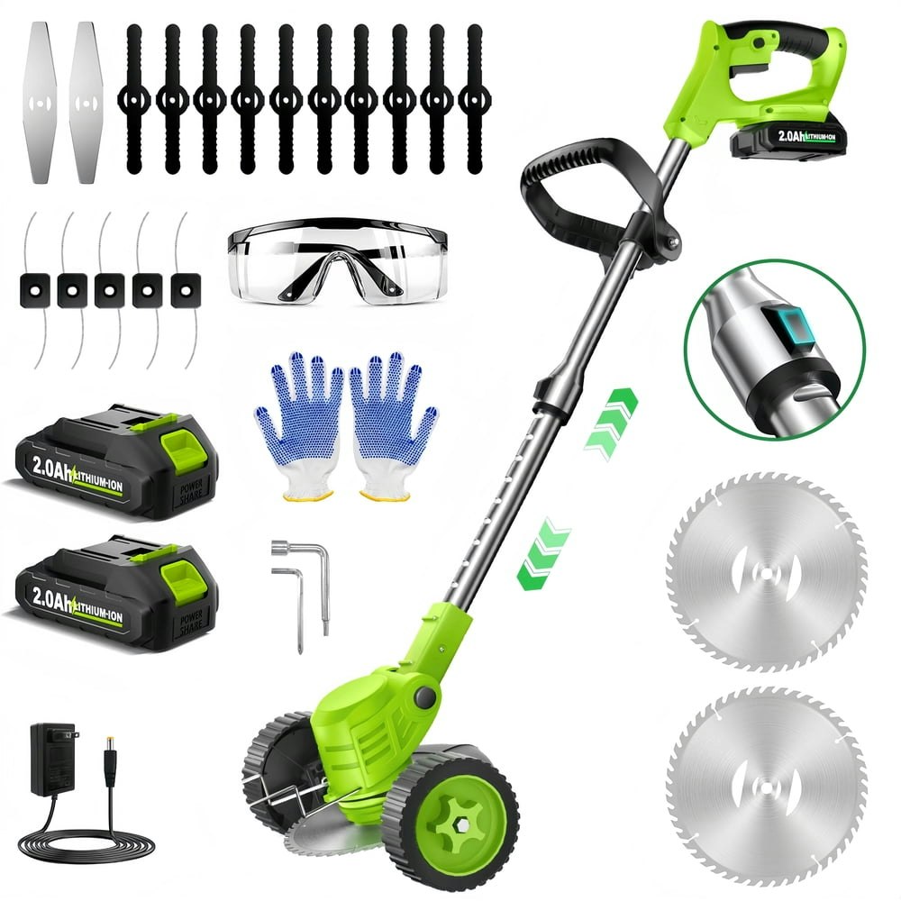 Teblint 800W Cordless Electric String Trimmer and Edger 2-Battery Kit: $39.39 Teblint 800W Cordless Electric String Trimmer and Edger 2-Battery Kit: $39.39
