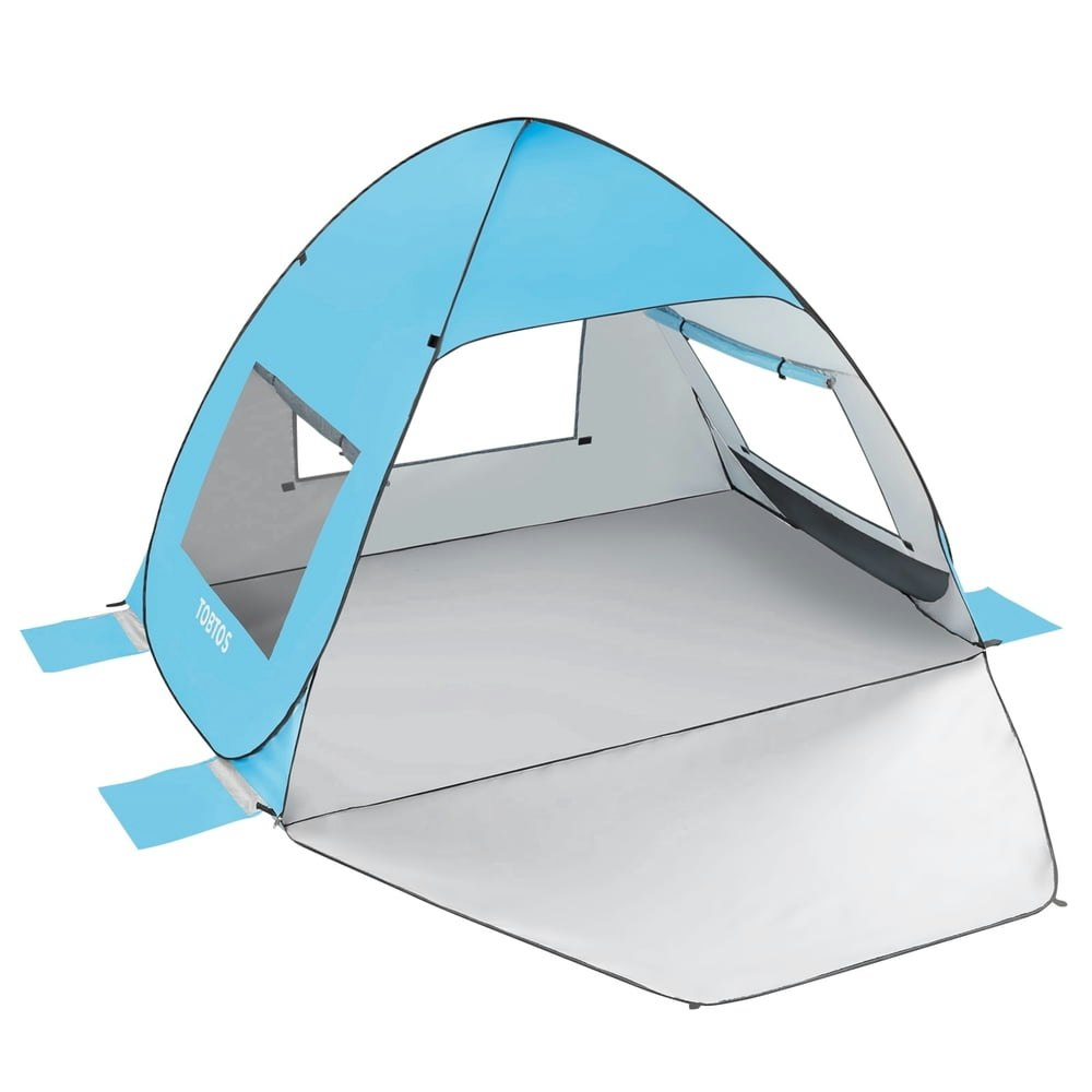 Tobtos 3-Person Pop-Up Beach Tent: $33.99 Tobtos 3-Person Pop-Up Beach Tent: $33.99