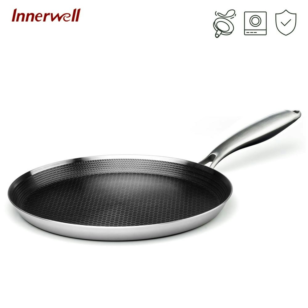 Innerwell 10-Inch Nonstick Stainless Steel Crepe Pan: $24.69 Innerwell 10-Inch Nonstick Stainless Steel Crepe Pan: $24.69