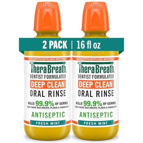 TheraBreath Deep Clean Mouthwash 16-oz. 2-Pack: $16.26