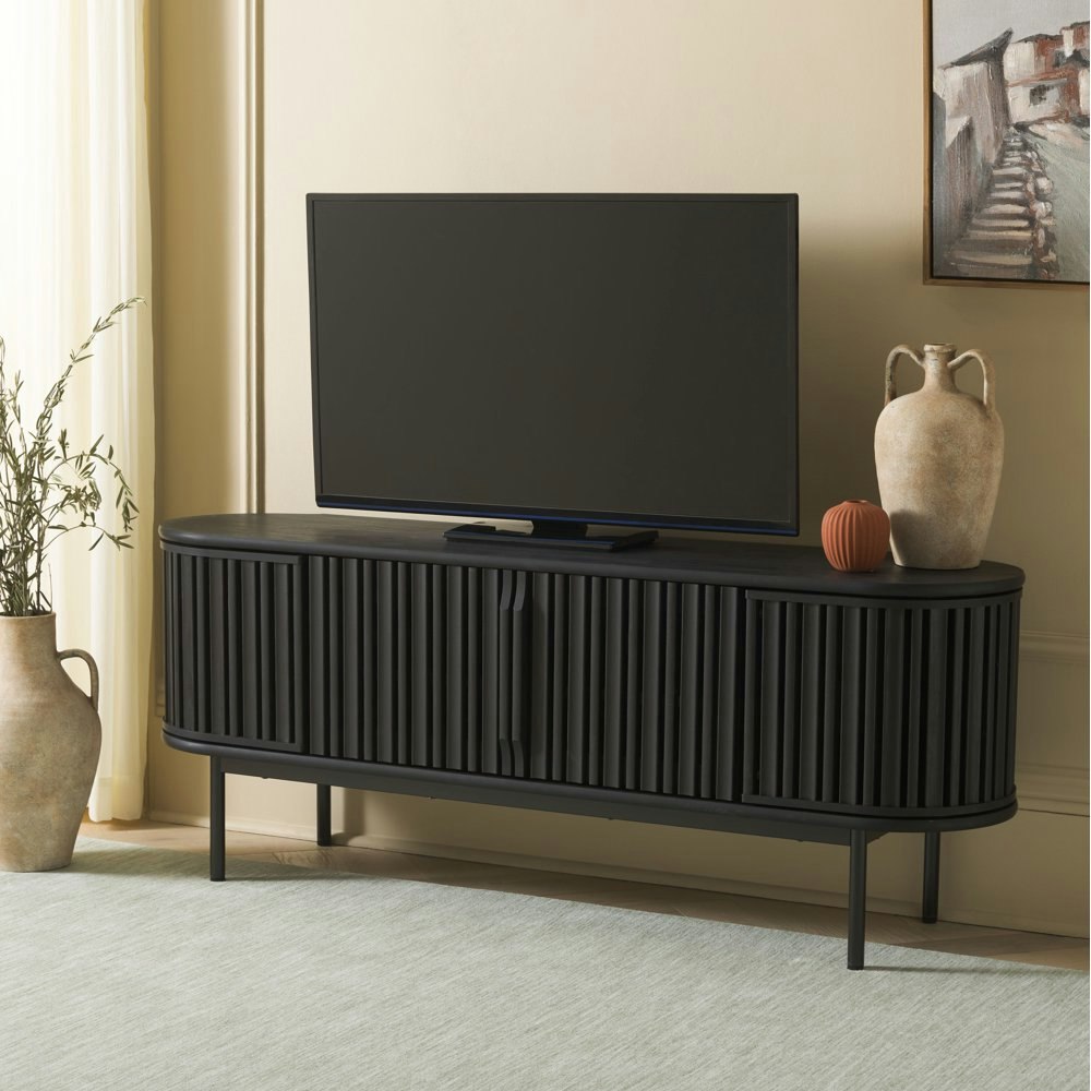 Safavieh Enid Mid-Century TV Stand: $314.40 Safavieh Enid Mid-Century TV Stand: $314.40