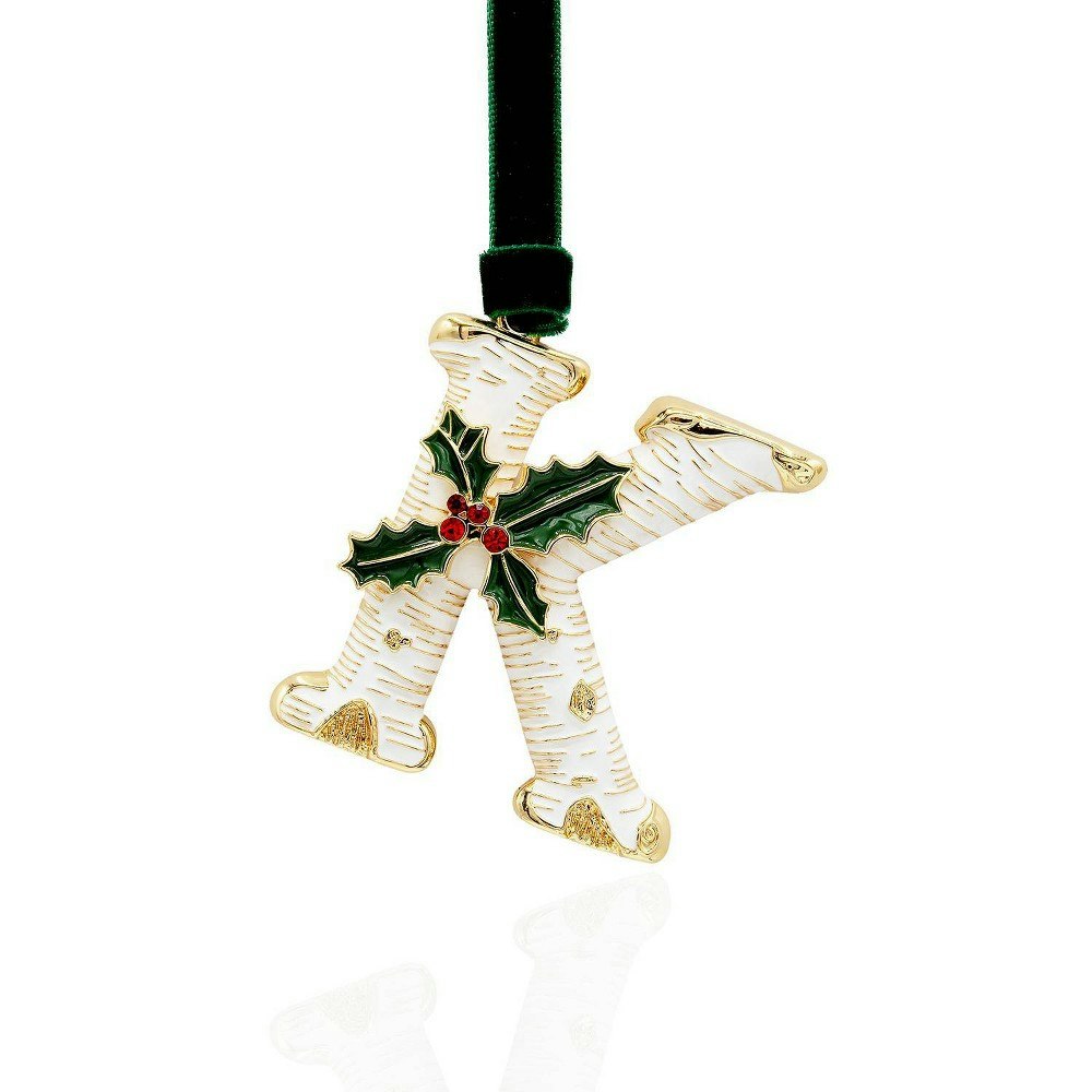 Gloria Duchin Birch Initial K Christmas Tree Ornament: $9.99 Gloria Duchin Birch Initial K Christmas Tree Ornament: $9.99
