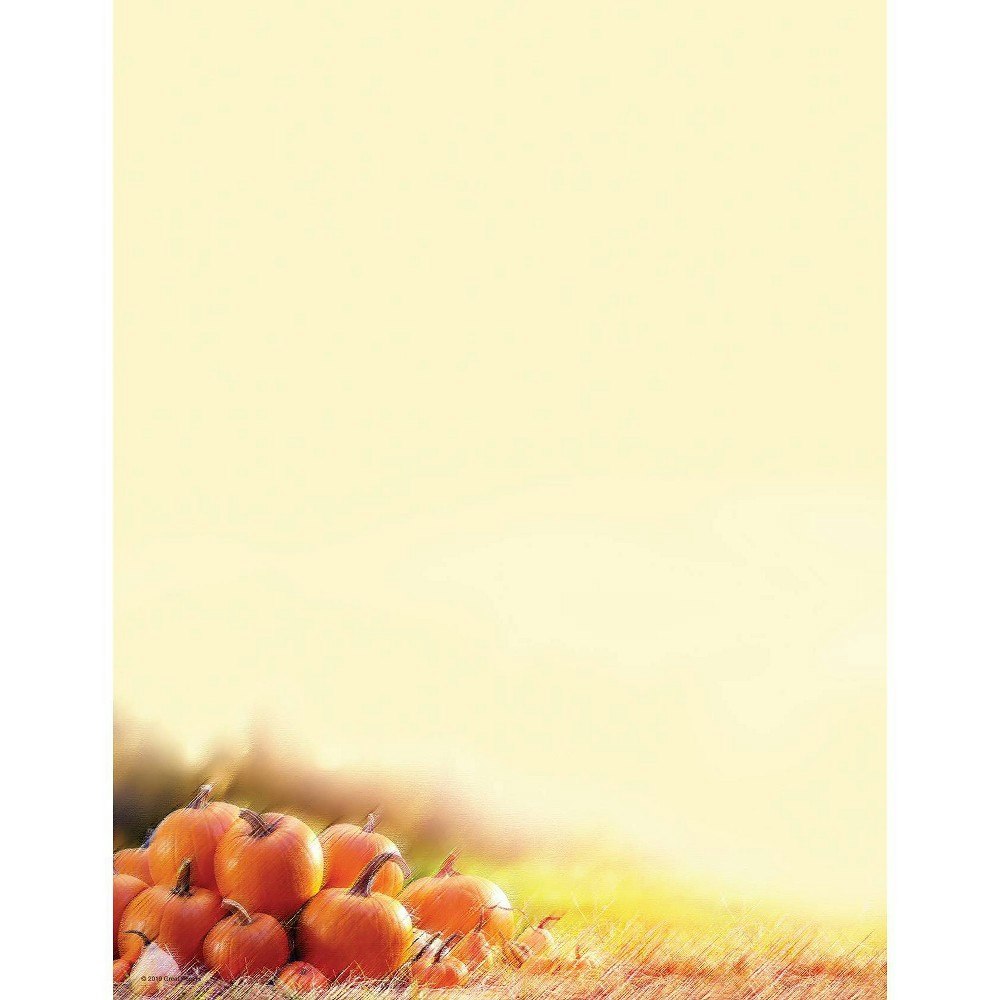 Glistening Pumpkins 8.5x11-Inch Letterhead 80-Count: $3.99 Glistening Pumpkins 8.5x11-Inch Letterhead 80-Count: $3.99