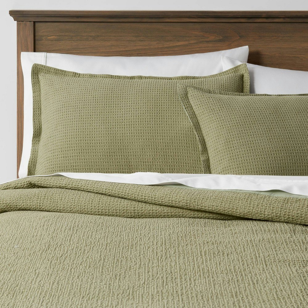 Threshold Waffle Weave Duvet Cover and Sham 3-Piece Set: $69 Threshold Waffle Weave Duvet Cover and Sham 3-Piece Set: $69