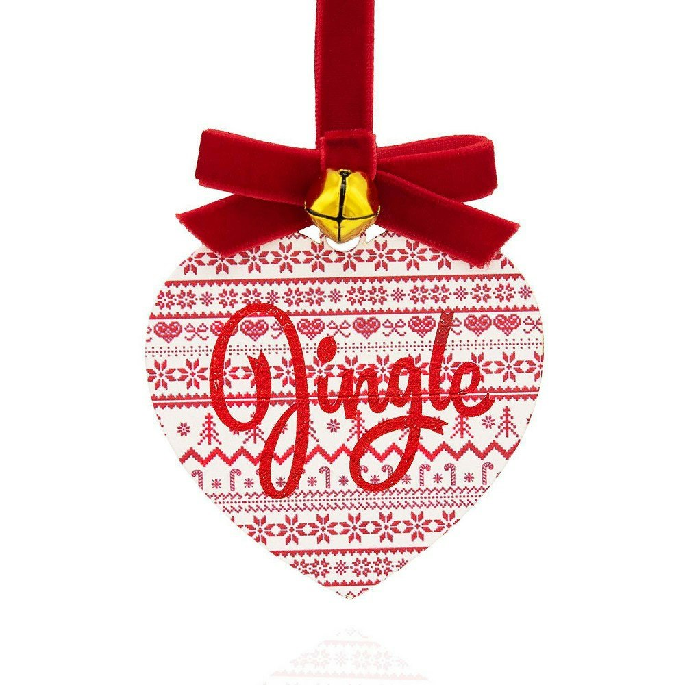 Gloria Duchin Folklore Jingle Heart Christmas Ornament: $9.99