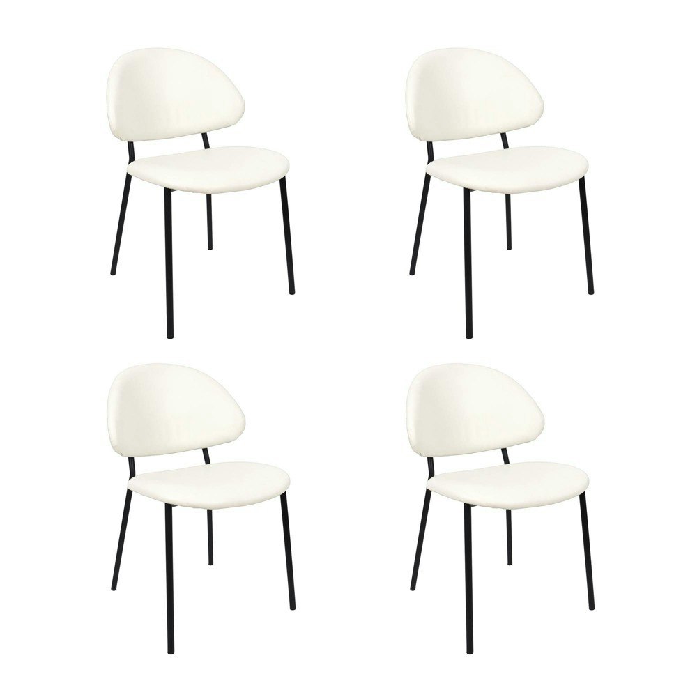 Manhattan Comfort Haven Vegan Leather Dining Chair 4-Pack: $469.99 Manhattan Comfort Haven Vegan Leather Dining Chair 4-Pack: $469.99