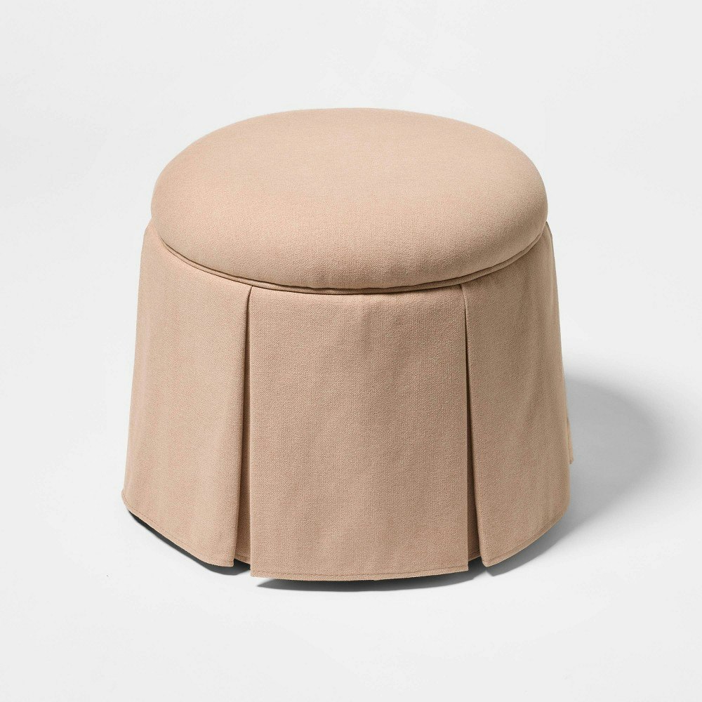 Threshold Studio McGee Box Pleat Skirt Storage Ottoman: $110