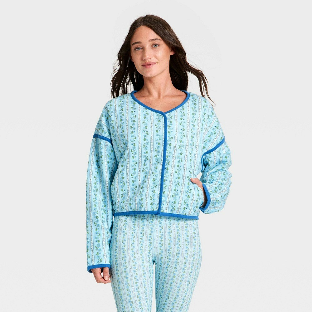 JoyLab Women's Quilted Floral Jacket: $45 JoyLab Women's Quilted Floral Jacket: $45