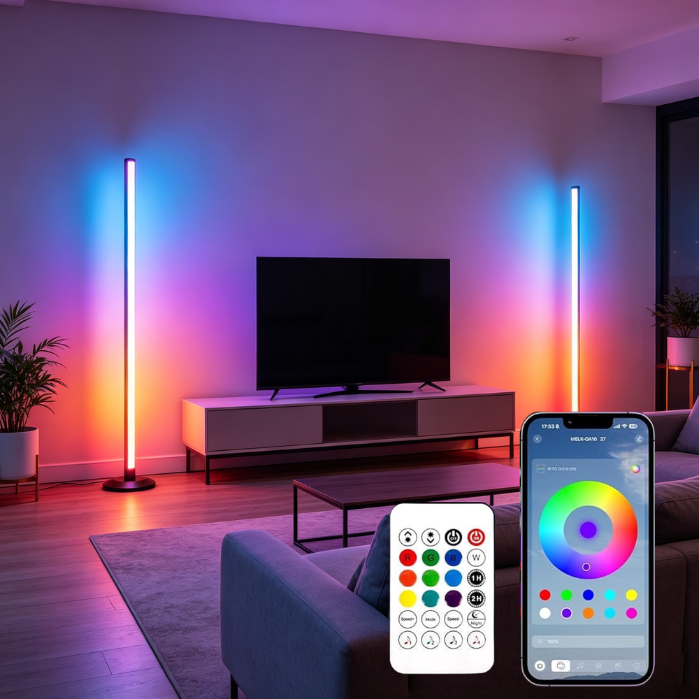 RGB LED Floor Lamp 2-Pack: $24.98 RGB LED Floor Lamp 2-Pack: $24.98
