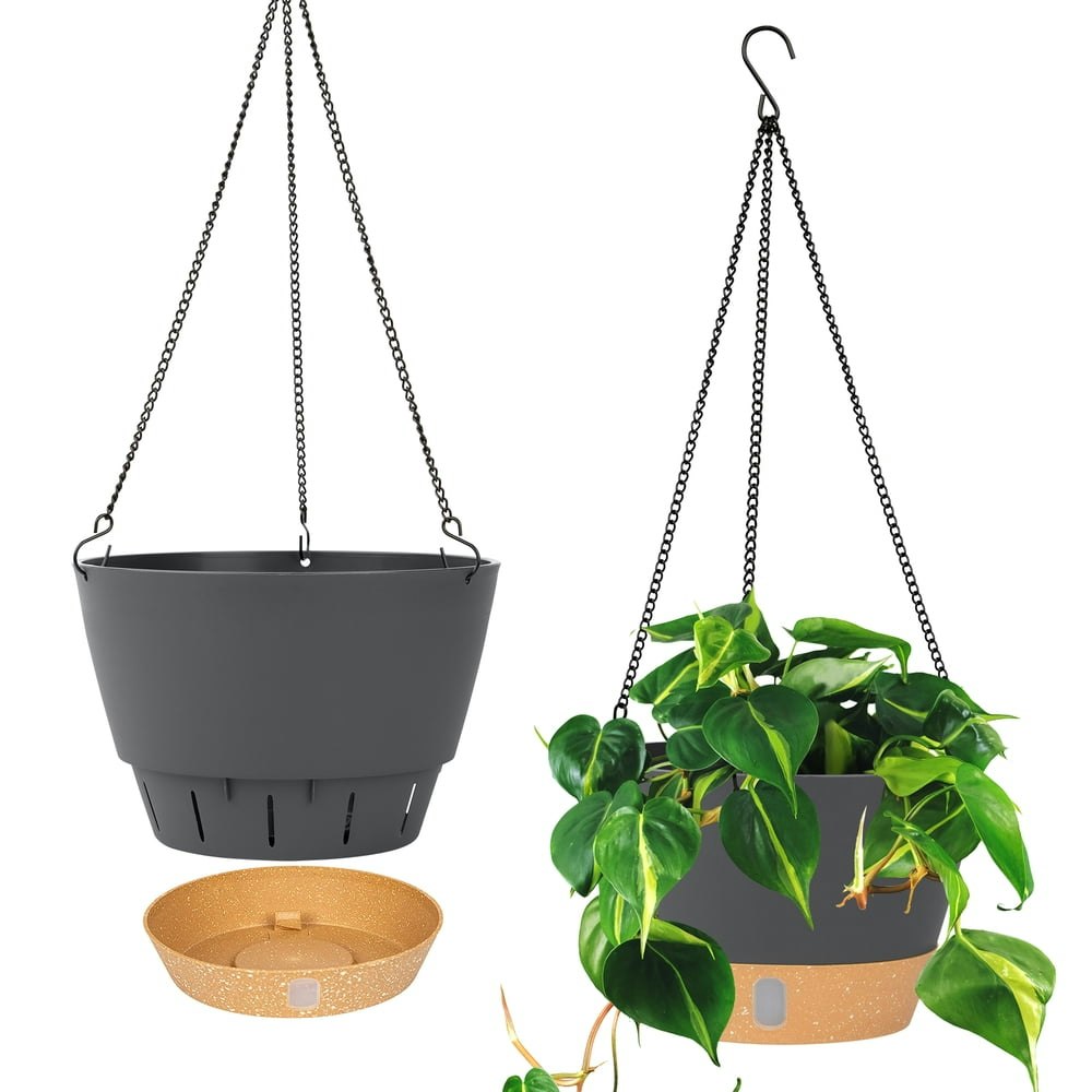 QCQHDU 10-Inch Hanging Planter 2-Pack: $21.99 QCQHDU 10-Inch Hanging Planter 2-Pack: $21.99