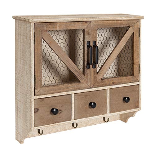 Kate and Laurel Hutchins 21x6x20-inch Farmhouse Wall Cabinet: $98.99 Kate and Laurel Hutchins 21x6x20-inch Farmhouse Wall Cabinet: $98.99