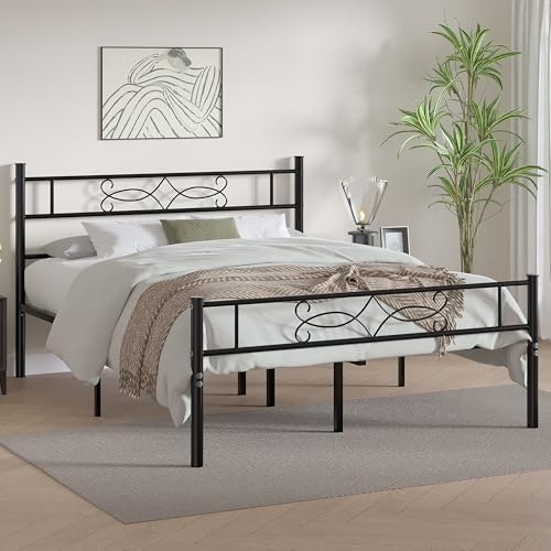 Vecelo 14-inch Queen Metal Platform Bed Frame with Headboard: $71.99 Vecelo 14-inch Queen Metal Platform Bed Frame with Headboard: $71.99
