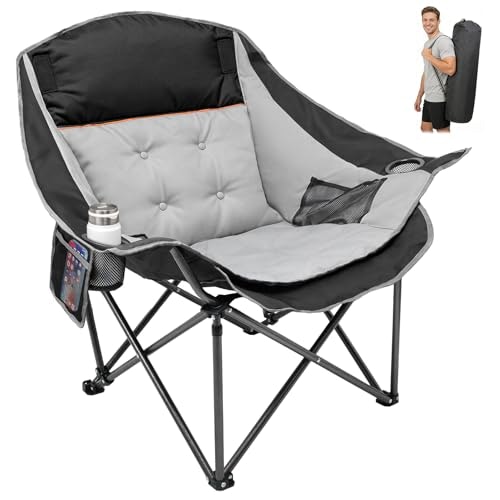 Suteck 500-lb. Capacity Oversized Padded Camping Chair: $58.39 Suteck 500-lb. Capacity Oversized Padded Camping Chair: $58.39