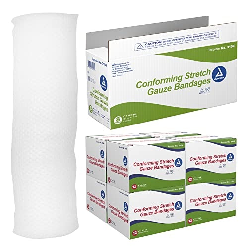 Dynarex Stretch Gauze Bandages 4" x 4.1-Yard 96-Count Case: $22.99 Dynarex Stretch Gauze Bandages 4" x 4.1-Yard 96-Count Case: $22.99